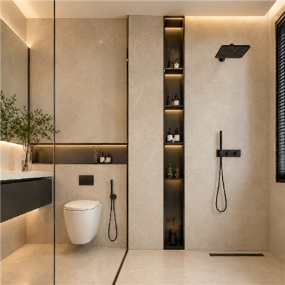 Niche Pancuran Hitam Matte